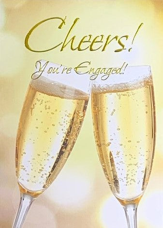 Cheers! - Engagement Greeting Card - contact