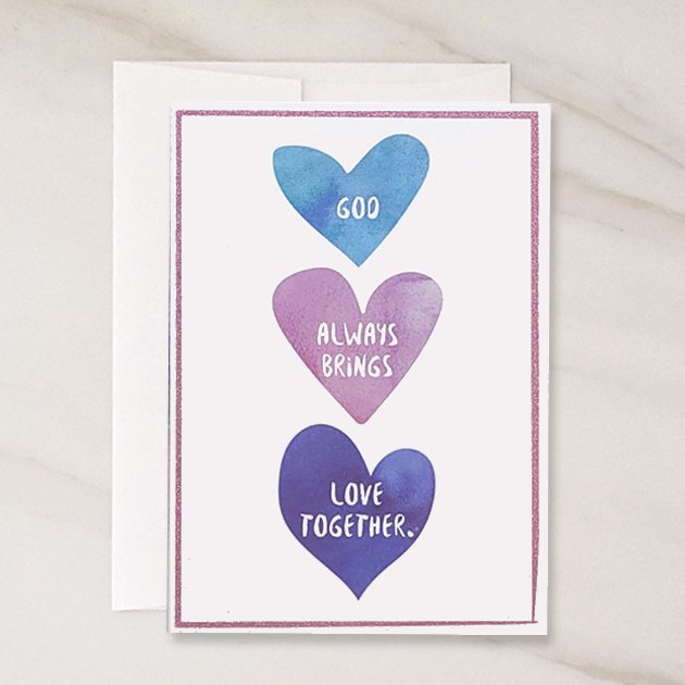 God Always Engagement Card - contact