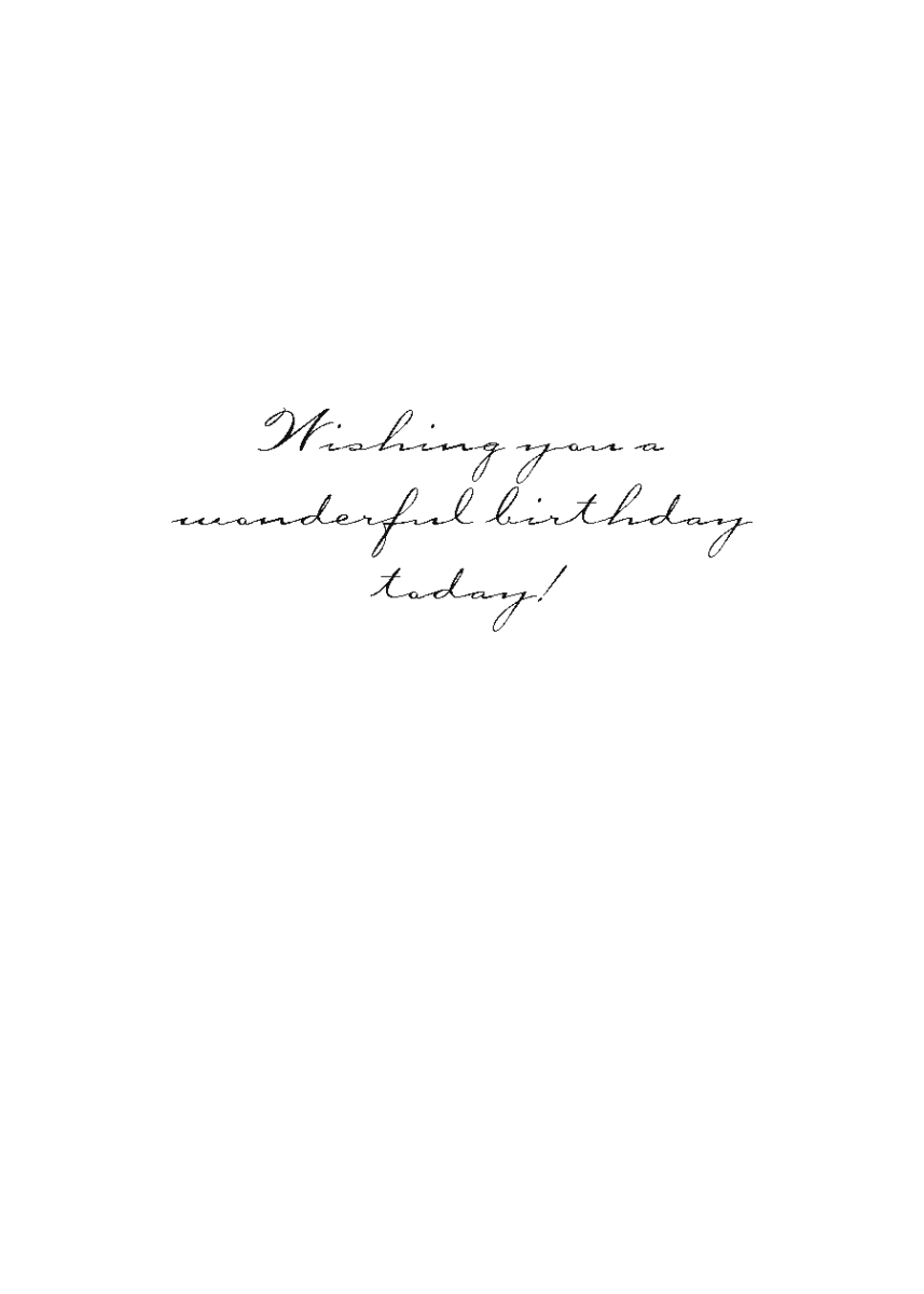 A Wonderful Birthday - contact