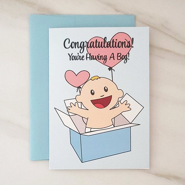 Surprise It's A Boy! freeshipping - contact