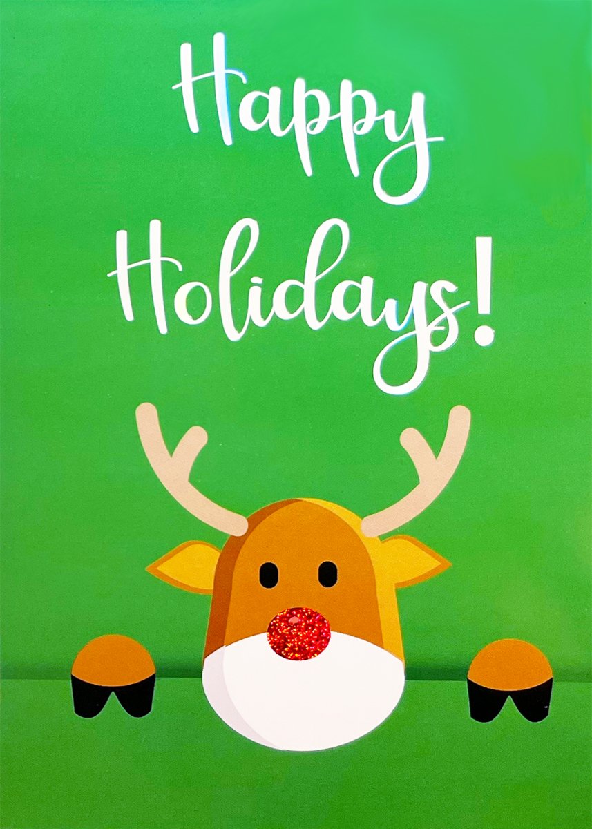Reindeer Holiday - 3 PACK - contact