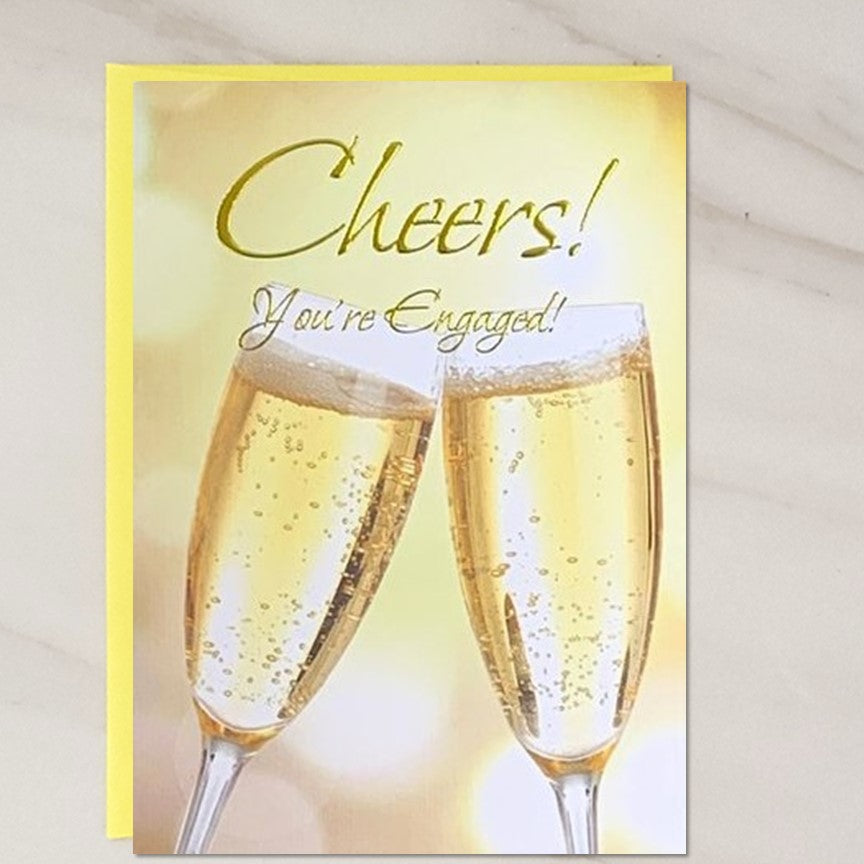 Cheers! - Engagement Greeting Card - contact