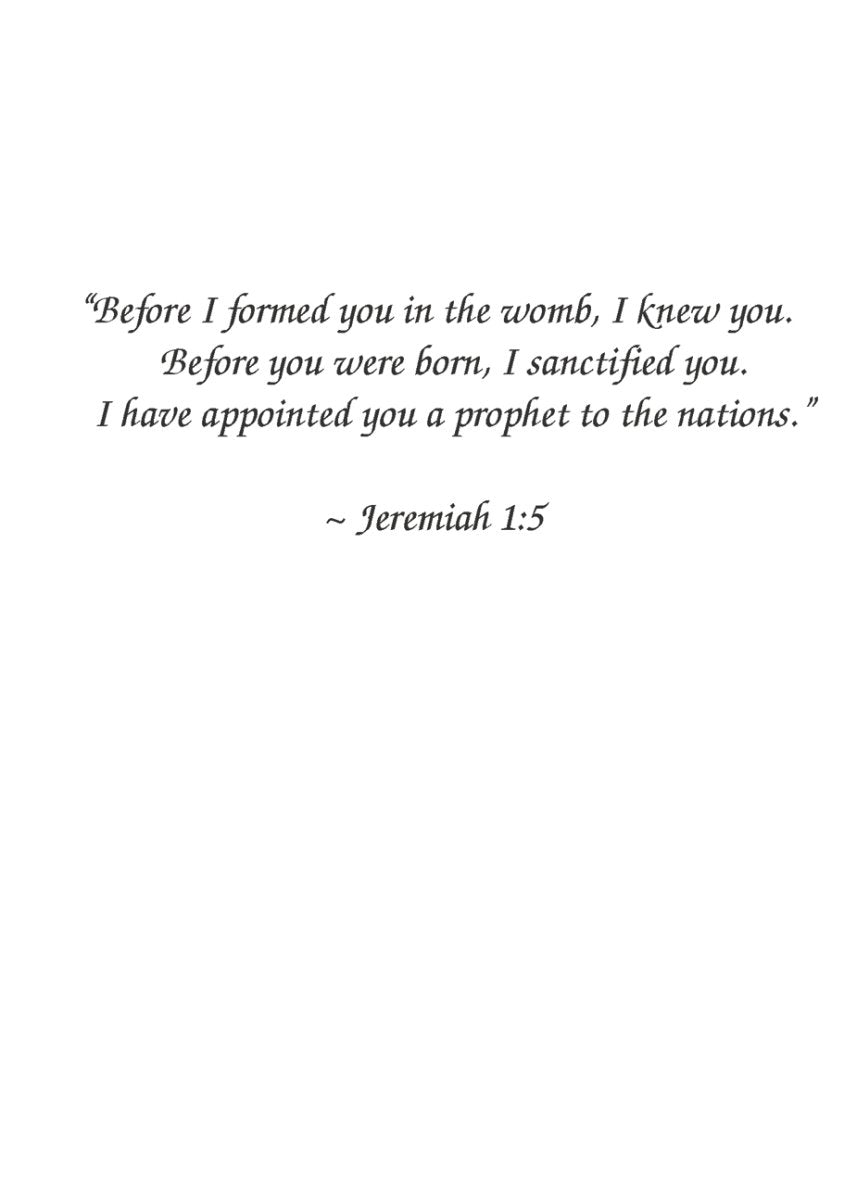 Jeremiah 1:5 freeshipping - contact